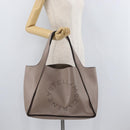Stella MacCartney Shoulder Bag Leather Beige Auth ka4182-25