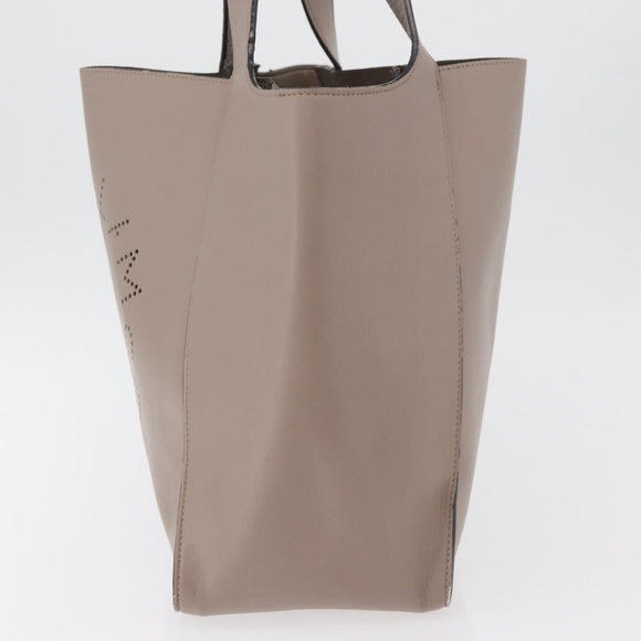 Stella MacCartney Shoulder Bag Leather Beige Auth ka4182