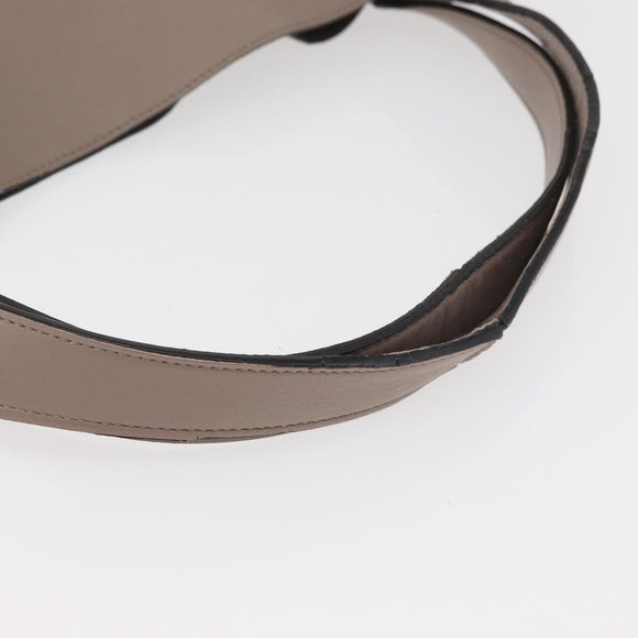 Stella MacCartney Shoulder Bag Leather Beige Auth ka4182