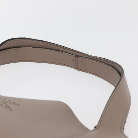 Stella MacCartney Shoulder Bag Leather Beige Auth ka4182