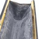 Christian Dior Honeycomb Canvas Shoulder Bag PVC Black Gold Auth ka4185-18