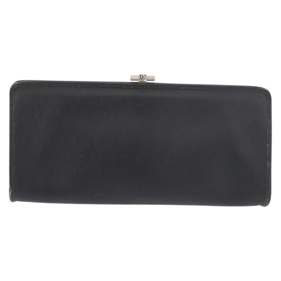 Christian Dior Honeycomb Canvas Shoulder Bag PVC Black Gold Auth ka4185