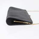 Christian Dior Honeycomb Canvas Shoulder Bag PVC Black Gold Auth ka4185-3