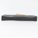 Christian Dior Honeycomb Canvas Shoulder Bag PVC Black Gold Auth ka4185-5