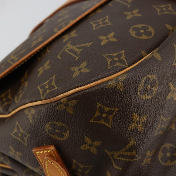 LOUIS VUITTON Monogram Saumur 35 Shoulder Bag M42254 LV Auth ka4186A