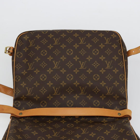 LOUIS VUITTON Monogram Saumur 35 Shoulder Bag M42254 LV Auth ka4186A