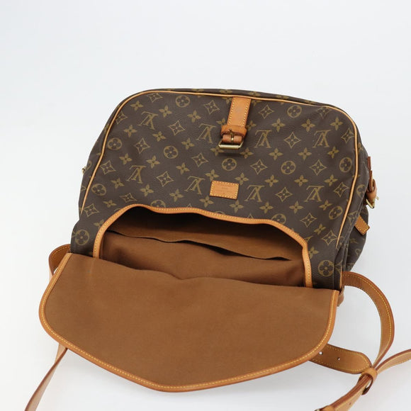 LOUIS VUITTON Monogram Saumur 35 Shoulder Bag M42254 LV Auth ka4186A