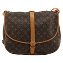 LOUIS VUITTON Monogram Saumur 35 Shoulder Bag M42254 LV Auth ka4186A-3