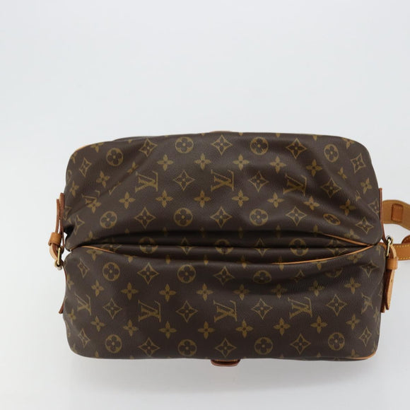 LOUIS VUITTON Monogram Saumur 35 Shoulder Bag M42254 LV Auth ka4186A