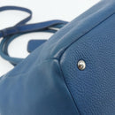PRADA Hand Bag Vitterodino 2way Blue Silver Auth ka4188A-18
