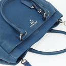 PRADA Hand Bag Vitterodino 2way Blue Silver Auth ka4188A-6