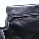 BALLY Chain Shoulder Bag Leather Black Gold Auth ka4189A-20