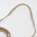 Salvatore Ferragamo Gancini Hand Bag Leather 2way Beige Gold Auth ka4190-11