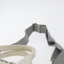 PRADA Canapa PM Hand Bag Canvas 2way Gray Silver Auth ka4194A-10