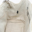 PRADA Canapa PM Hand Bag Canvas 2way Gray Silver Auth ka4194A-20