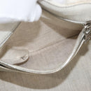 PRADA Canapa PM Hand Bag Canvas 2way Gray Silver Auth ka4194A-22