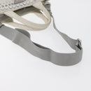 PRADA Canapa PM Hand Bag Canvas 2way Gray Silver Auth ka4194A-9
