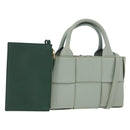 BOTTEGA VENETA MAXI INTRECCIATO Arcomini Bag 2way Pastel Green Auth ka4195A-1
