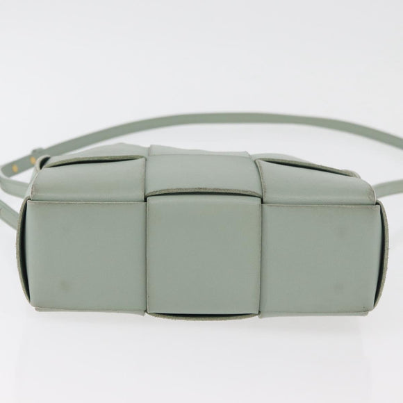 BOTTEGA VENETA MAXI INTRECCIATO Arcomini Bag 2way Pastel Green Auth ka4195A