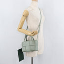 BOTTEGA VENETA MAXI INTRECCIATO Arcomini Bag 2way Pastel Green Auth ka4195A-24