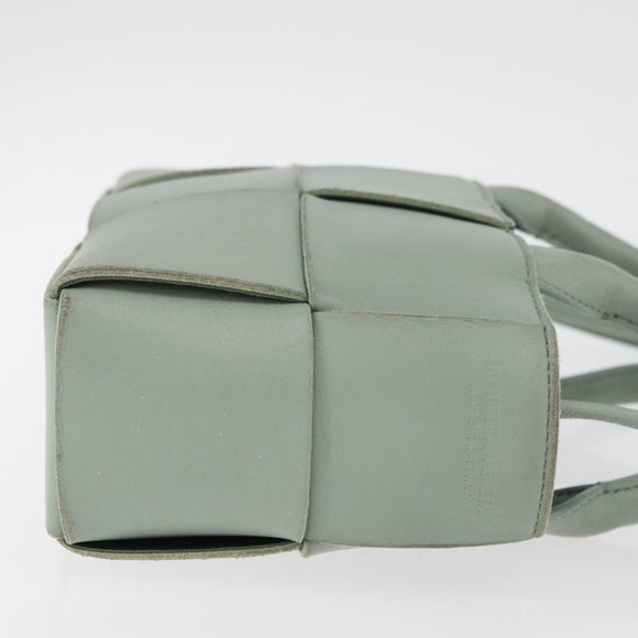 BOTTEGA VENETA MAXI INTRECCIATO Arcomini Bag 2way Pastel Green Auth ka4195A