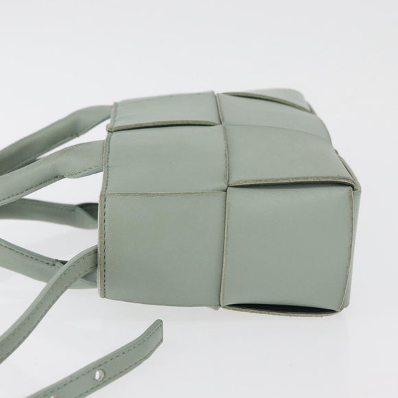 BOTTEGA VENETA MAXI INTRECCIATO Arcomini Bag 2way Pastel Green Auth ka4195A