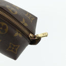 LOUIS VUITTON Monogram Trousse Demi Ronde Cosmetic Pouch M47520 LV Auth ka4196-8