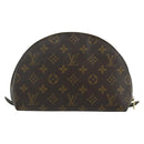 LOUIS VUITTON Monogram Trousse Demi Ronde Cosmetic Pouch M47520 LV Auth ka4196-2