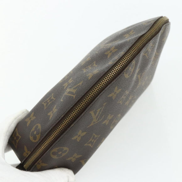 LOUIS VUITTON Monogram Trousse Demi Ronde Cosmetic Pouch M47520 LV Auth ka4196