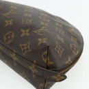 LOUIS VUITTON Monogram Trousse Demi Ronde Cosmetic Pouch M47520 LV Auth ka4196-7