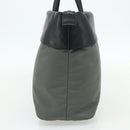 PRADA Hand Bag Nylon Leather Gray black Auth ka4199A-4