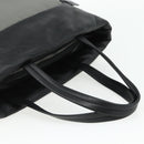 PRADA Hand Bag Nylon Leather Gray black Auth ka4199A-7