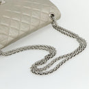 CHANEL Ketting Matelassé 2.55 Schoudertas Lamsleer Zilveren CC Auth ka4200V-7