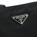 PRADA Shoulder Bag Nylon Black Silver Auth ka4203A-17