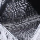 PRADA Shoulder Bag Nylon Black Silver Auth ka4203A-11