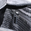 PRADA Shoulder Bag Nylon Black Silver Auth ka4203A-22
