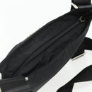 PRADA Shoulder Bag Nylon Black Silver Auth ka4203A-6