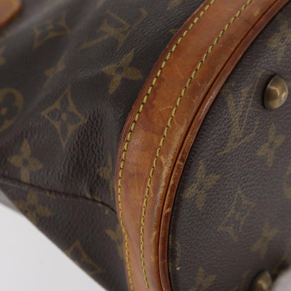 LOUIS VUITTON Monogram Bucket PM Shoulder Bag M42238 LV Auth ka4204