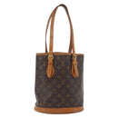 LOUIS VUITTON Monogram Bucket PM Shoulder Bag M42238 LV Auth ka4204-1