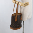 LOUIS VUITTON Monogram Bucket PM Shoulder Bag M42238 LV Auth ka4204-21