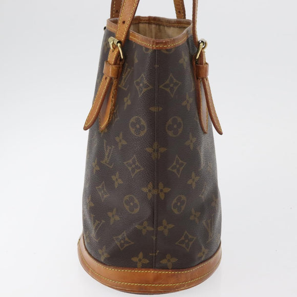 LOUIS VUITTON Monogram Bucket PM Shoulder Bag M42238 LV Auth ka4204