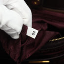 PRADA Hand Bag Safiano leather Purple Gold Auth ka4206A-12