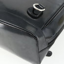 GUCCI Bamboo Bag Patent leather Black Silver 003 2058 0059 5 Auth ka4208-14