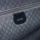 GUCCI Bamboo Bag Patent leather Black Silver 003 2058 0059 5 Auth ka4208-17
