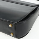 Salvatore Ferragamo Gancini Hand Bag Leather 2way Black Gold Auth ka4209-12