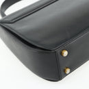 Salvatore Ferragamo Gancini Hand Bag Leather 2way Black Gold Auth ka4209-13