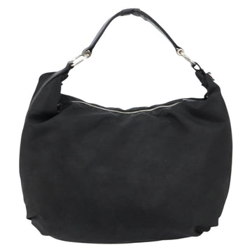 PRADA Shoulder Bag Nylon Black Silver Auth ka421 - 0