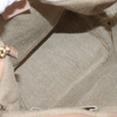 GUCCI Flora Bamboo Hand Bag Canvas Multicolor Gold 140203 Auth ka4212A-15