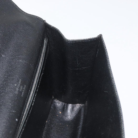 LOUIS VUITTON Taiga Selenga Clutch Bag Ardoise M30782 LV Auth ka4213