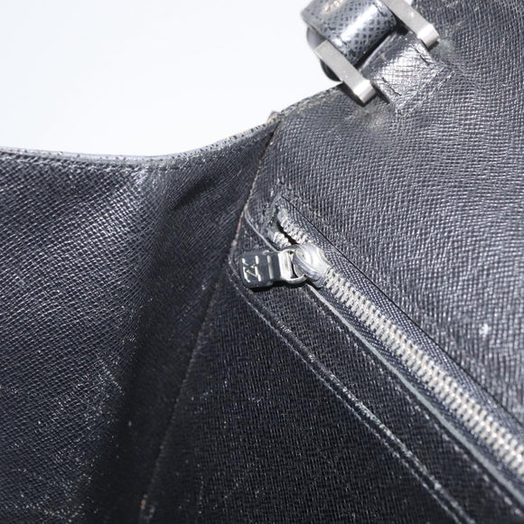 LOUIS VUITTON Taiga Selenga Clutch Bag Ardoise M30782 LV Auth ka4213